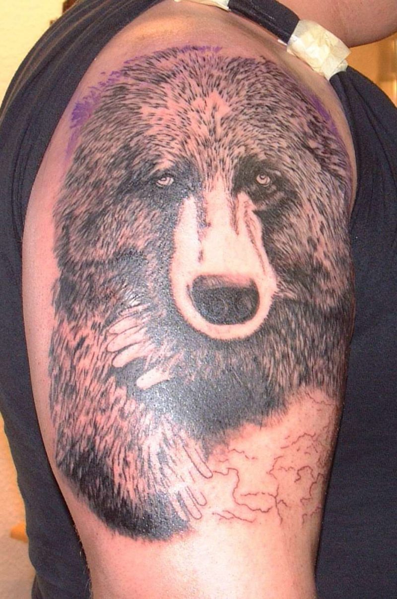 Symbol for styrke bjørn tatovering