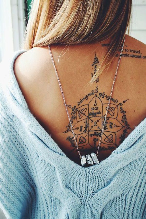 tatuagem idéias mulheres tatuagens de volta escritos