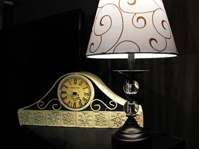 vintage lampa ako prízvuk